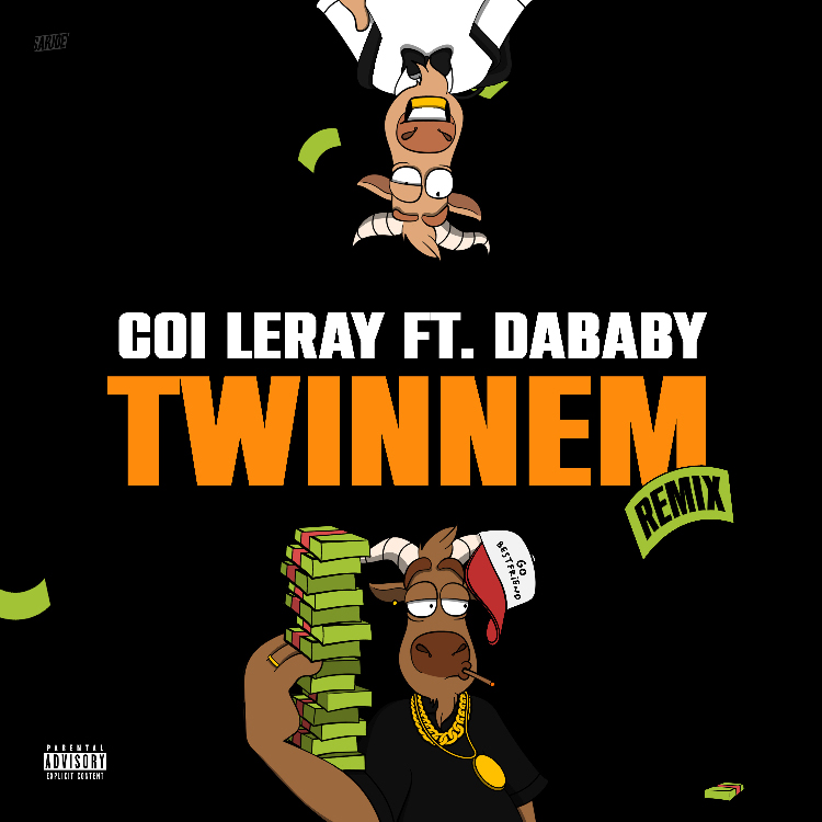 Art for TWINNEM [Remix] (Super Clean) by Coi Leray ft. DaBaby