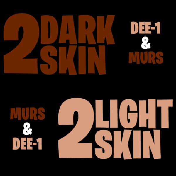 Art for 2 Dark Skin, 2 Light Skin by Murs & Dee-1