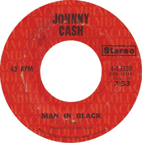 Art for Man in Black by Johnny Cash