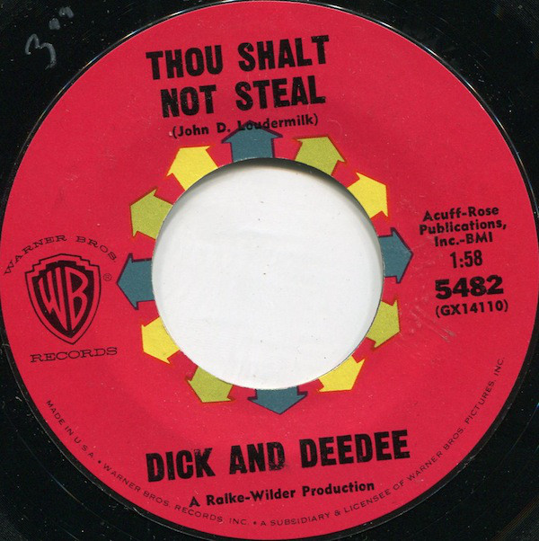 Art for Thou Shalt Not Steal by Dick & Dee Dee