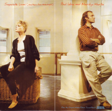 Art for Separate Lives by Phil Collins & Marilyn Martin