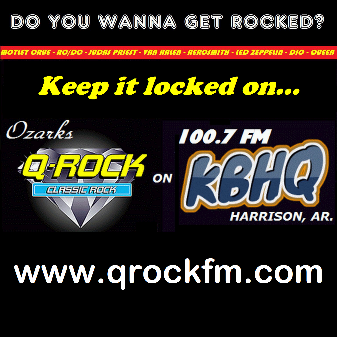 Art for Harrison's Hometown Classic Rock by KBHQ-LPFM / Q-ROCK