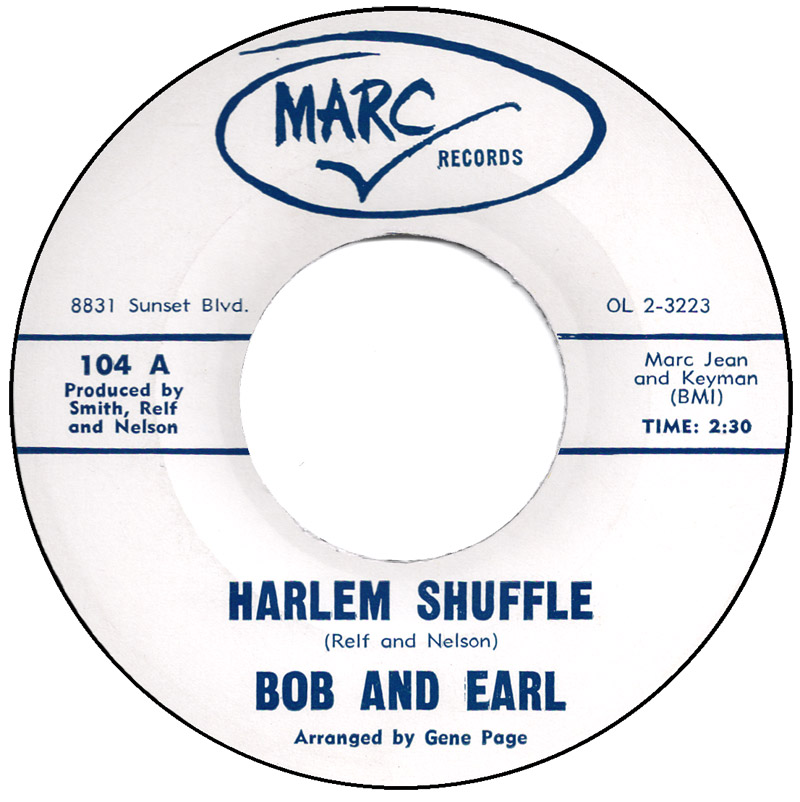 Art for Harlem Shuffle by Bob and Earl