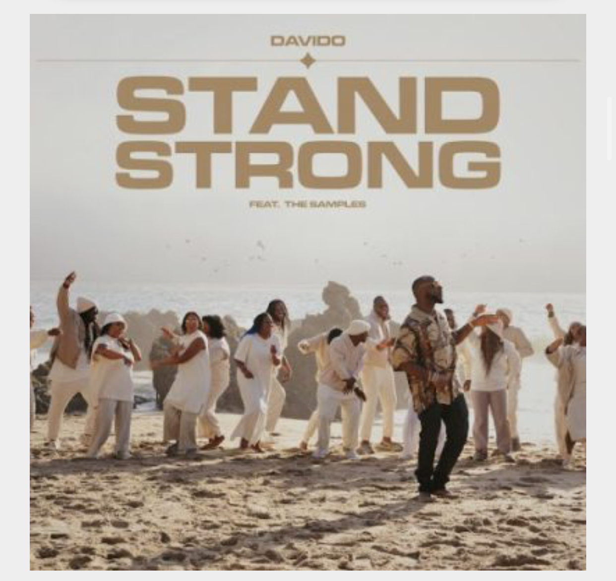 Art for Stand Strong by Davido Ft.The Samples