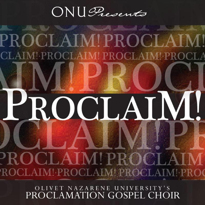 Art for Proclaim by ONU's Proclamation Gospel Choir