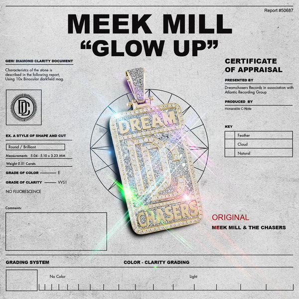 Art for Glow Up - Clean by Meek Mill