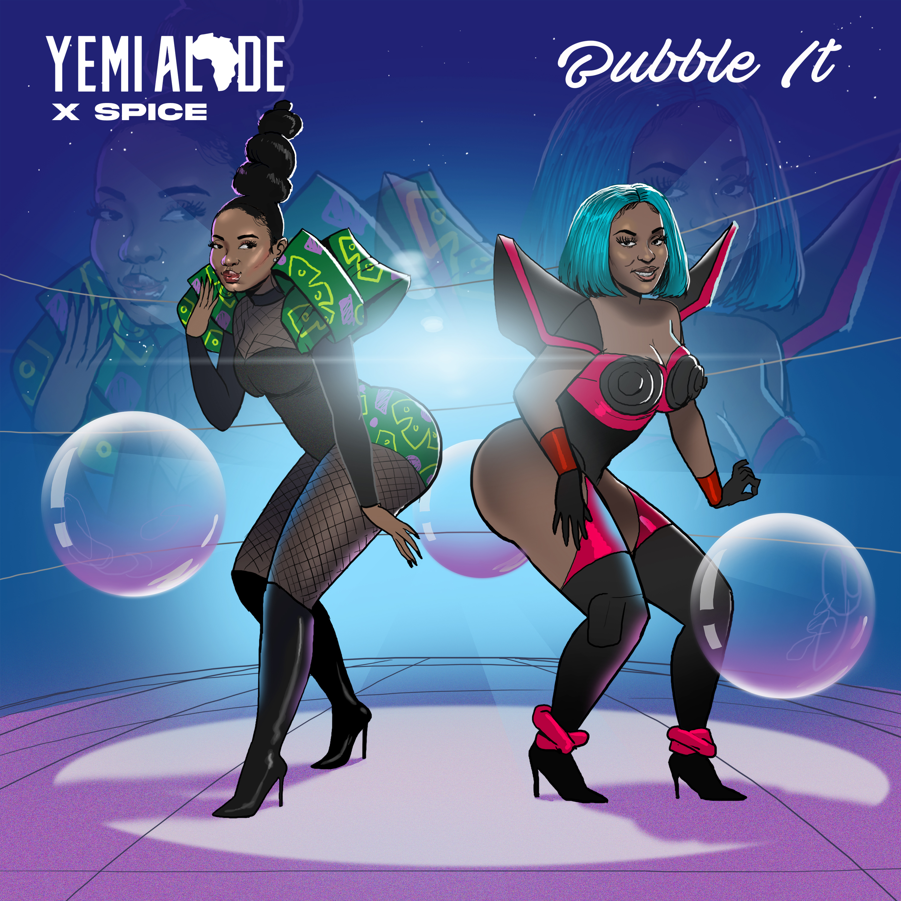 Art for BUBBLE IT by YEMI ALADE, SPICE