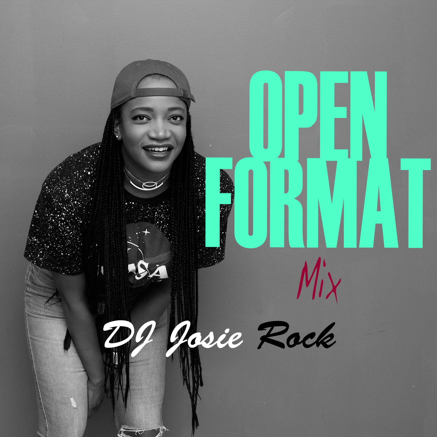 Art for Open Format Mix by DJ Josie Rock
