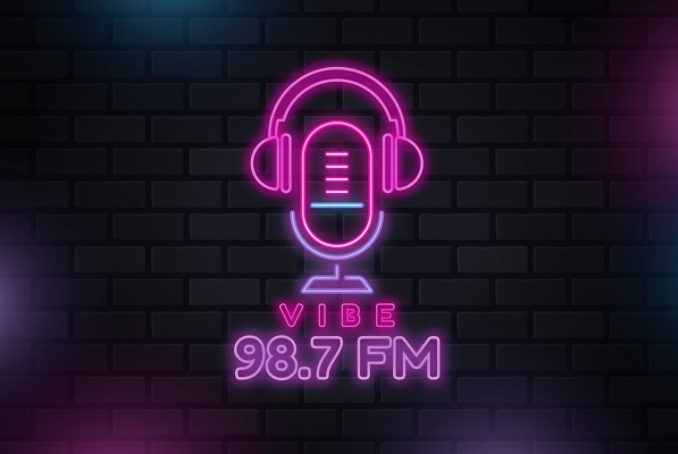 VIBE 98.7 FM logo