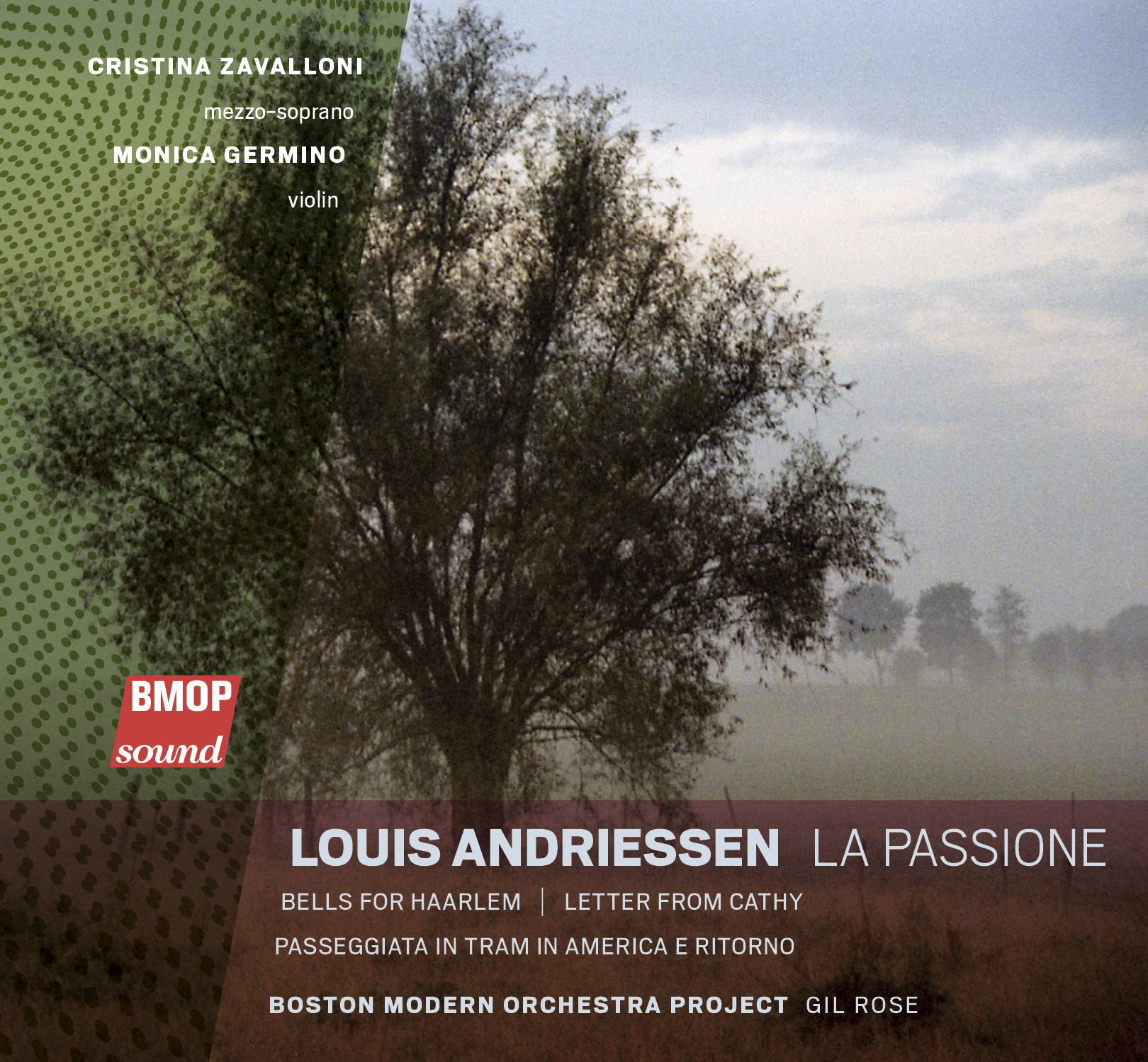 Art for La Passione 1. Una canzona si rompe by Louis Andriessen by Cristina Zavalloni, mezzo-soprano, Monica Germino, violin