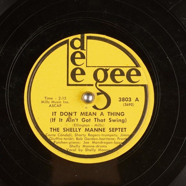 Art for It Don't Mean a Thing If It Ain;t Got That Swing by The Shelly Manne Septet;Conte Candoli;Shorty Rodgers;Jimmy Giuffre;Bob Gordon;Frank Patchen;Joe Mondragon;Shelly Manne;Ellington;Mills