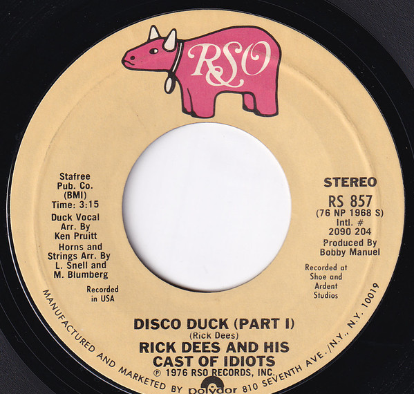 Art for Disco Duck by Rick Dees