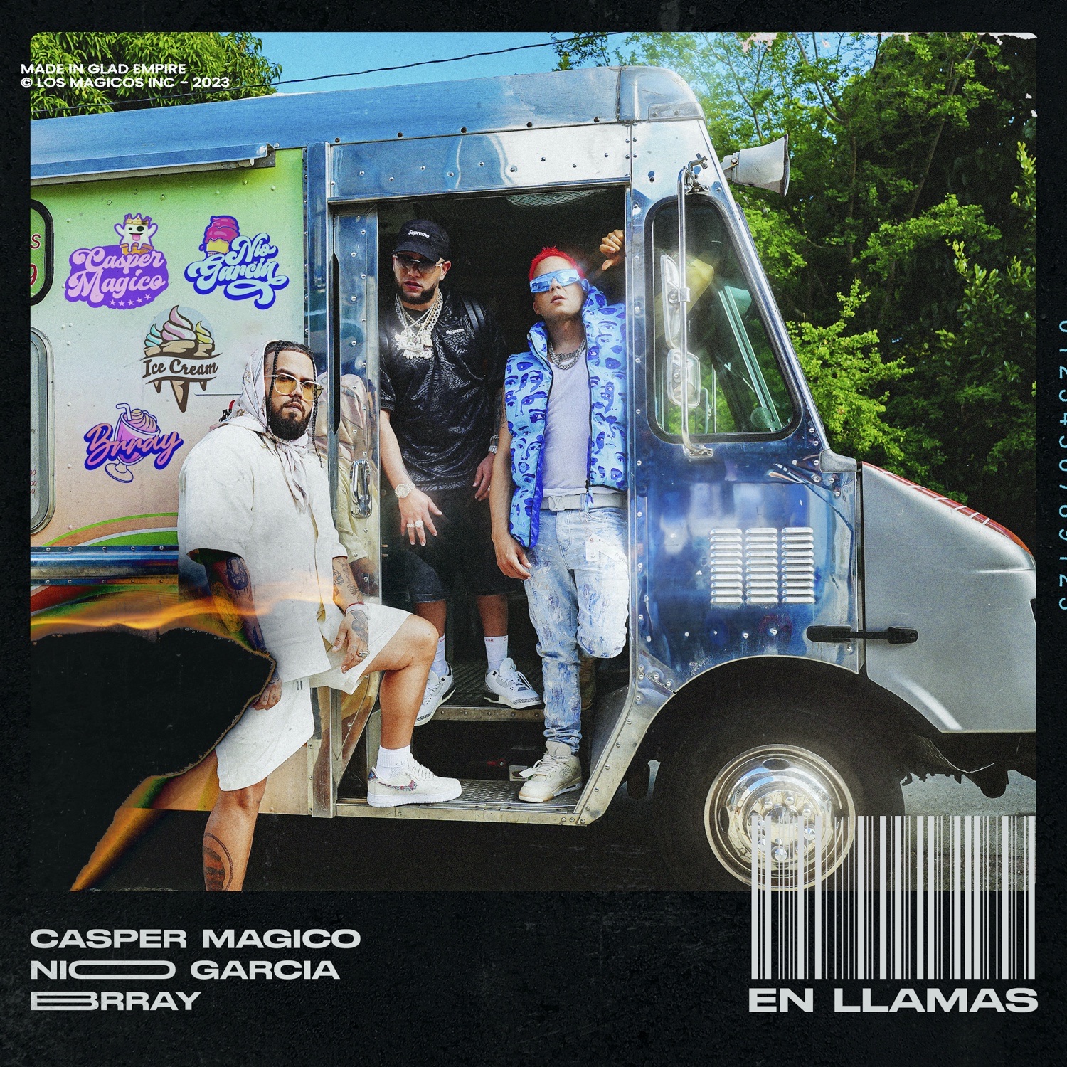 Art for En Llamas  by Casper Magico, Nio Garcia & Brray