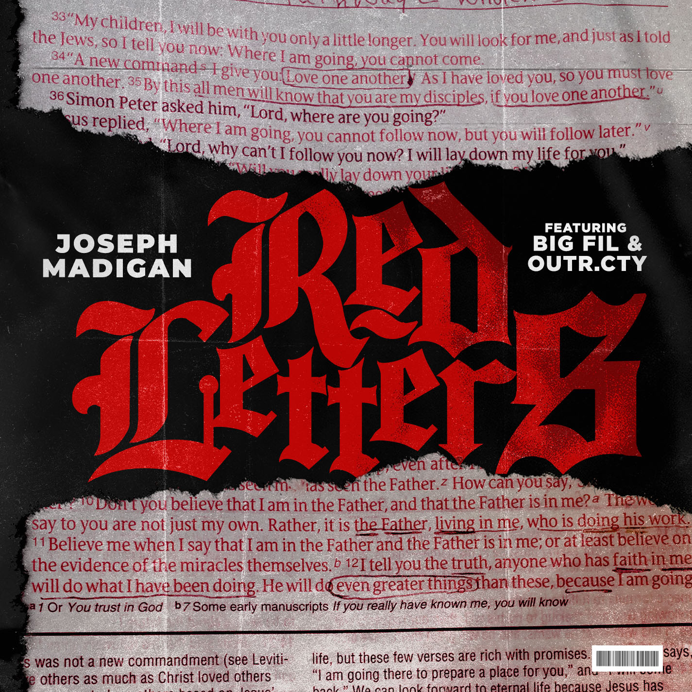 Art for Red Letters Ft. BIG FILL  OUTR.CTY by Joseph Madigan