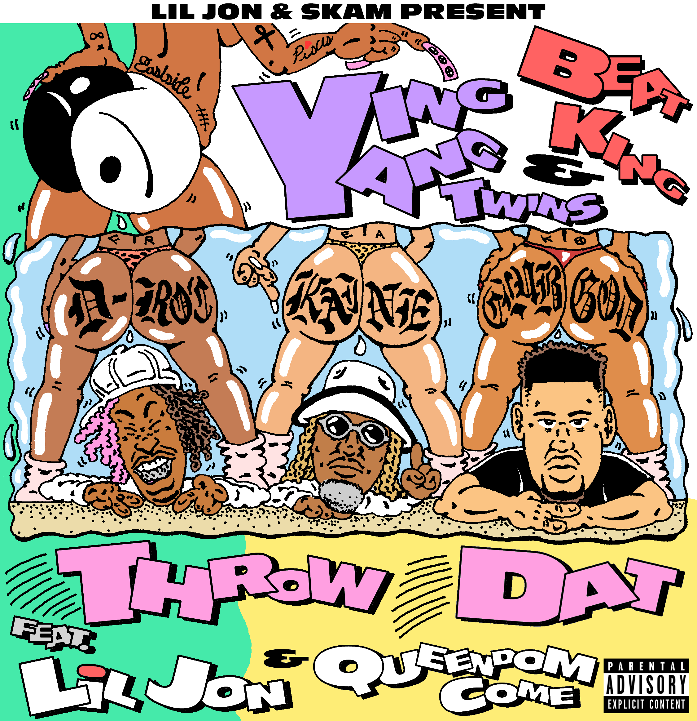 Art for Throw Dat (Intro Edit) (Clean) by Ying Yang Twins and BeatKing Ft. Lil jon and Queendom Com