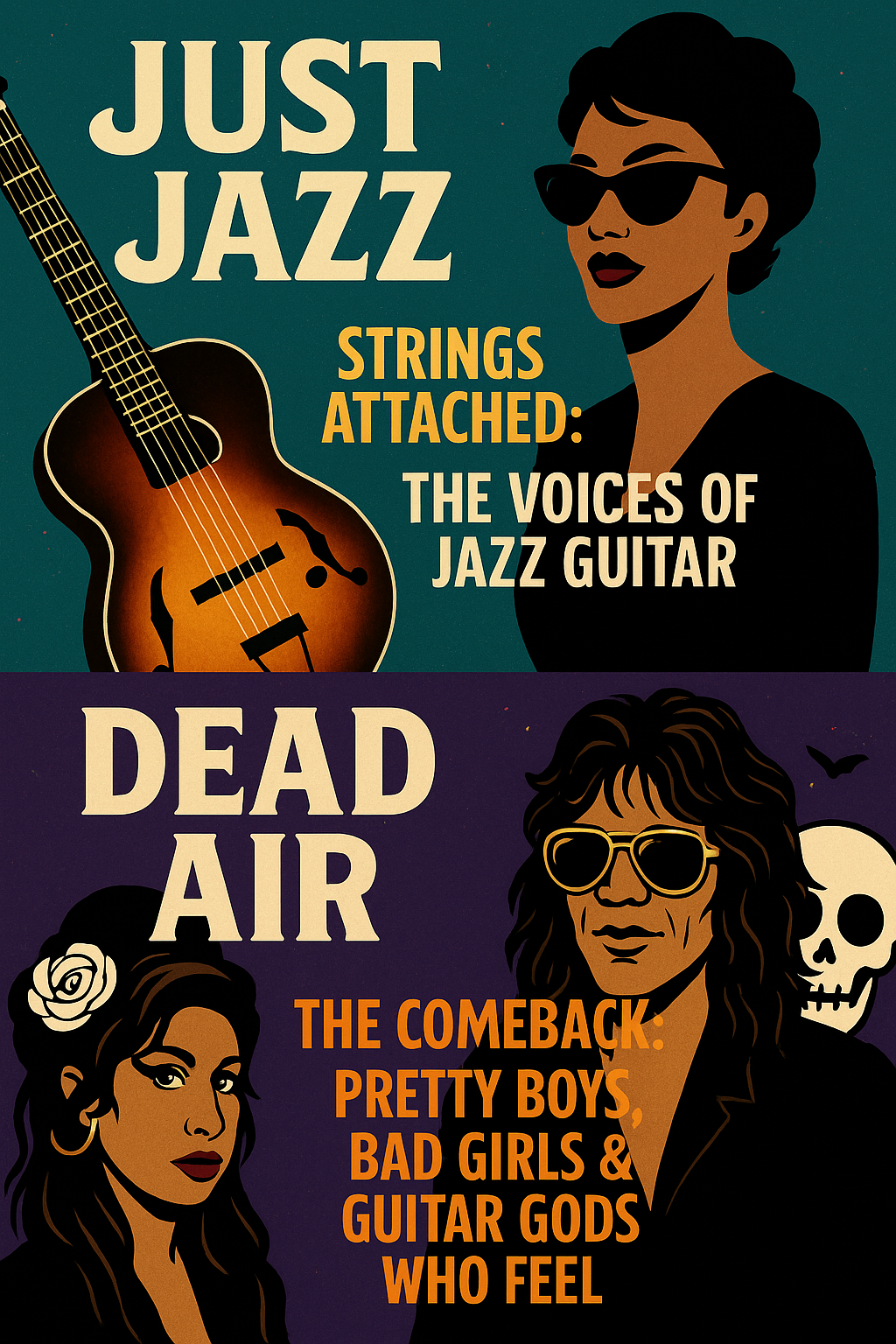 Artwork for Just Jazz: The Voices of Guitar followed by Dead Air :The Comeback