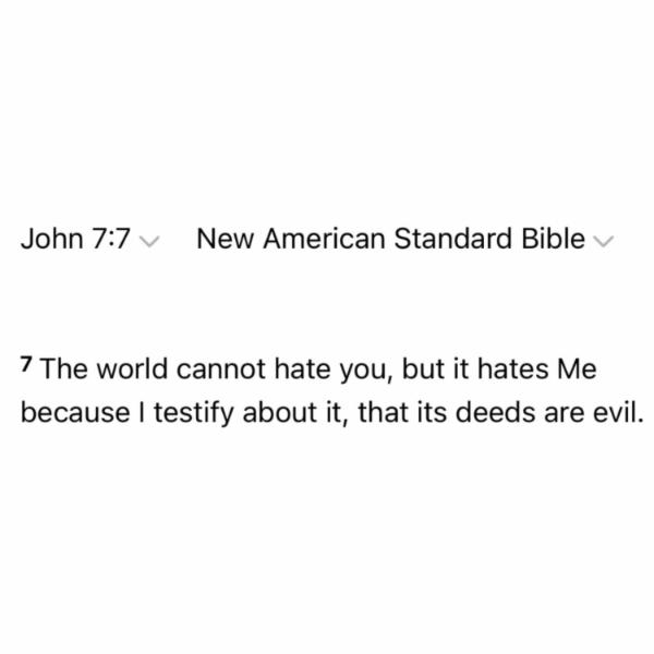 THEY HATED CHRIST