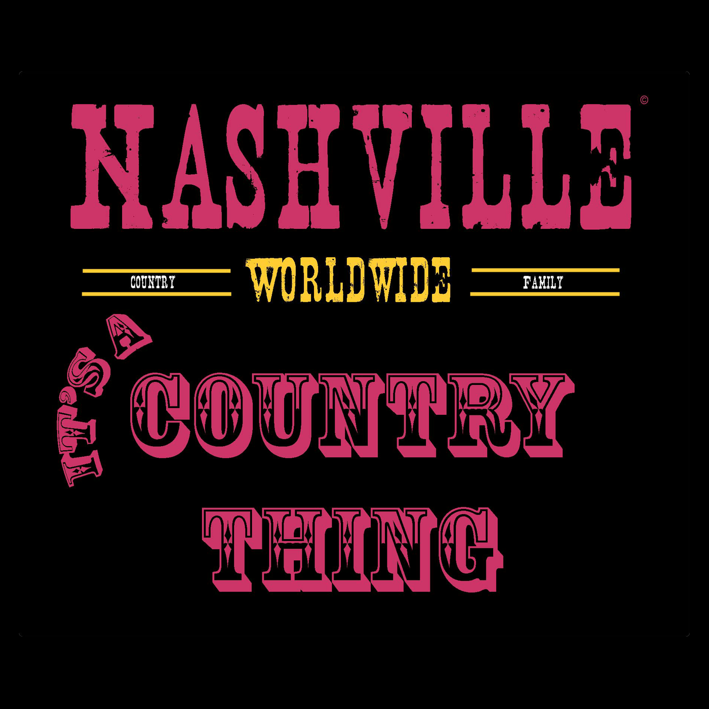 Art for Join the Country Party by Nashville Worldwide
