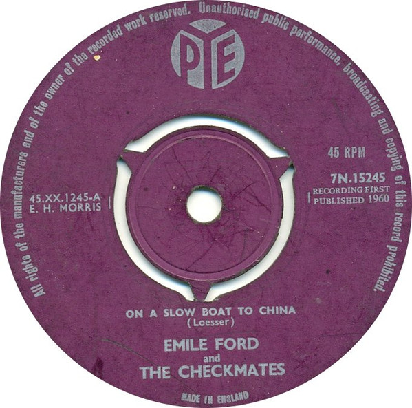 Art for On A Slow Boat To China by Emile Ford & The Checkmates