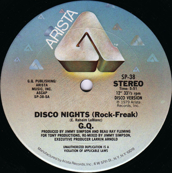 Capa de Disco Nights (Rock-Freak)