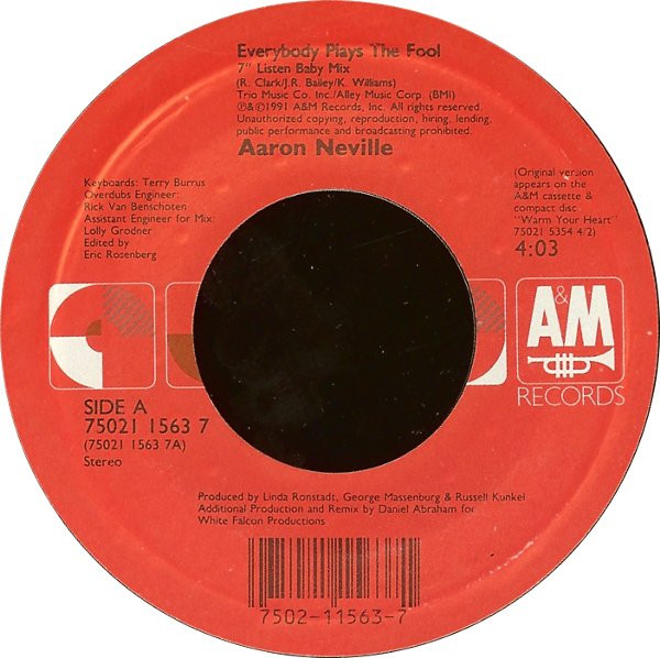 Art for Everybody Plays The Fool by Aaron Neville